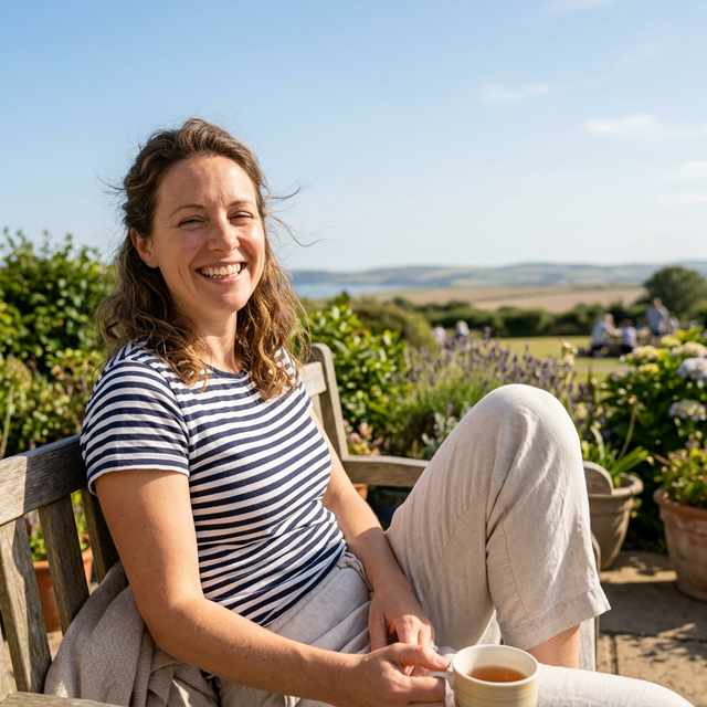 Happy patient enjoying life free from debilitating migraines