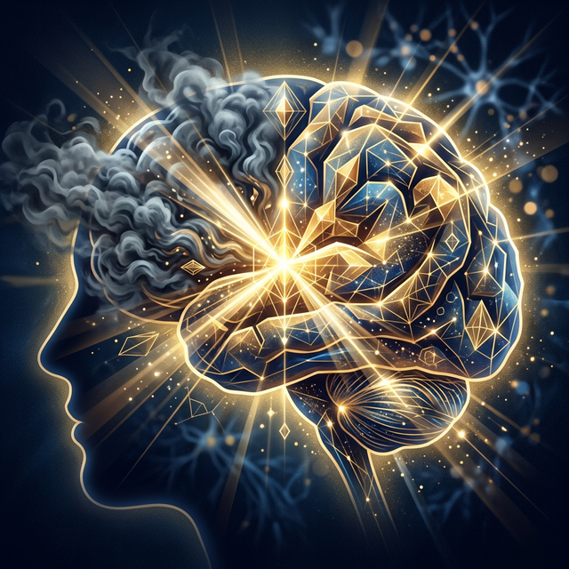 Brain scan showing DLPFC stimulation target for cognitive enhancement