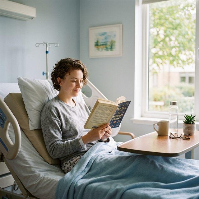 Patient experiencing peaceful recovery and mental clarity after brain injury treatment